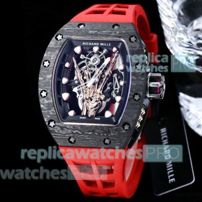 Swiss Clone Richard Mille RM 66 Rock n Roll Watches Carbon Fiber TPT